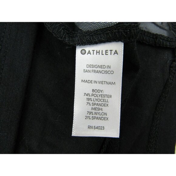 Athleta Womens Vented Workout Top ST Black Long Sleeve - Picture 5 of 6